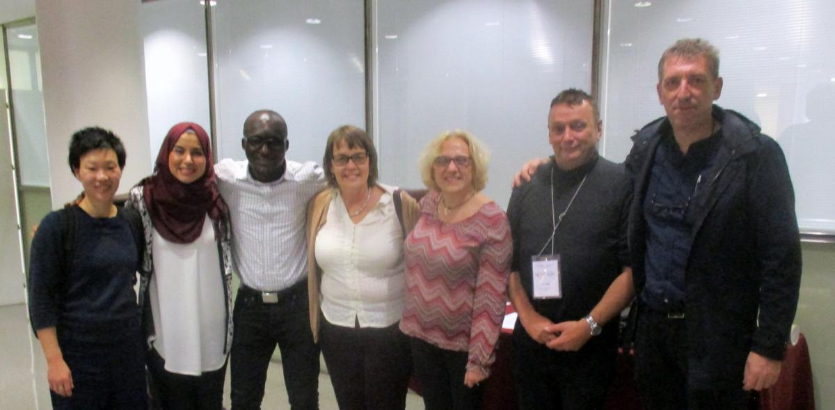 Delegates from Finland, Spain, Belgium and UK attending the symposium at the University Pompeu Fabra in Barcelona 